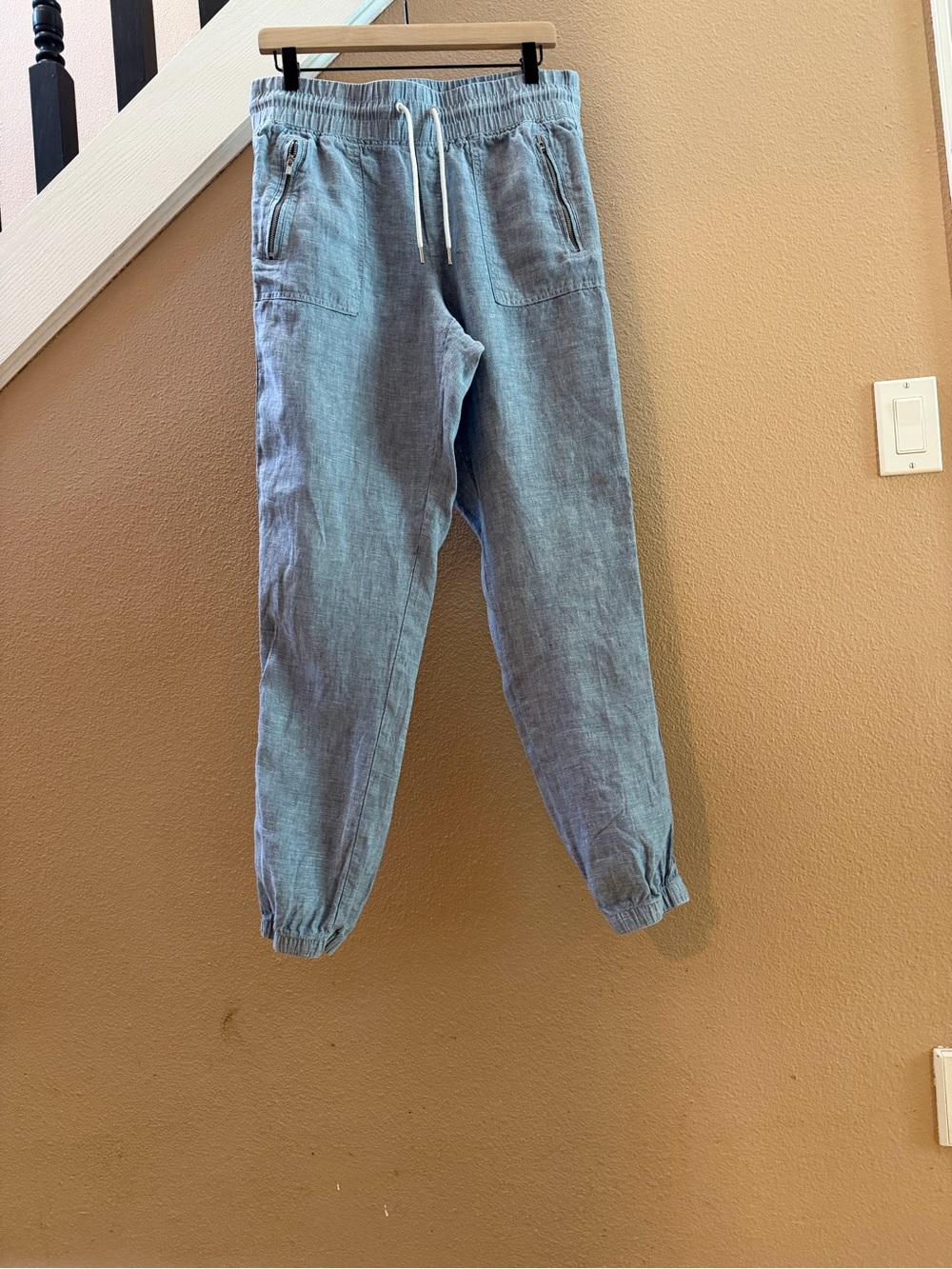Athleta Cabo Linen Joggers 8 Tall